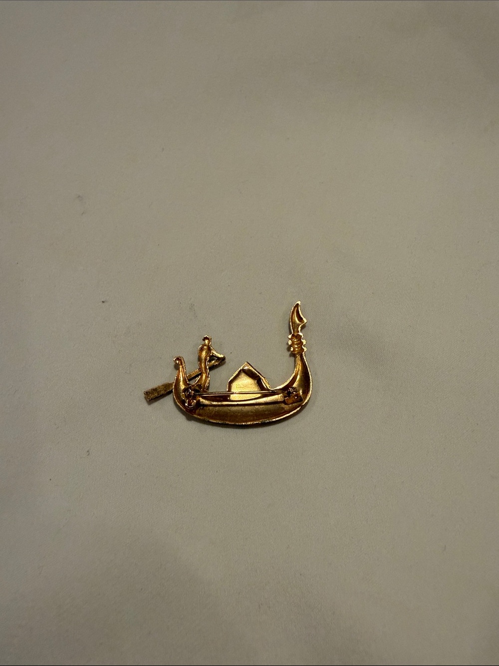 Damascene boat brooch - Picture 2 of 7